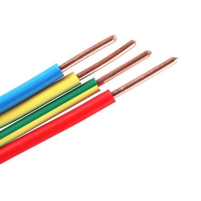 Persoonlijke kleur PVC isolatiekabel voor huisdraad 450/750V BV/BVR 1,5 mm 2,5 mm 4 mm 6 mm
