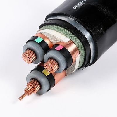 Zwarte 110kV XLPE hoogspanningsondergrondkabel 50 mm voor de bouw
