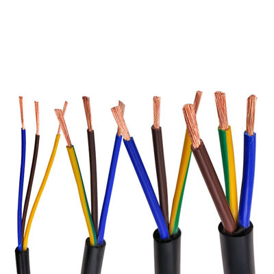 PVC-isolatie Flexible kabel 2core 3core 4core 5core Hoogspanning 1.5mm 2.5mm 4mm Draad