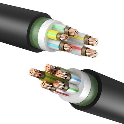 Hoogspanning geïsoleerde PVC-jas koper draden en kabels 0,6/1KV